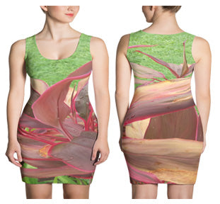 Women's All Over Print Dress - Embrace The Green ~ Jamaican plant life      Item# WAPDetg