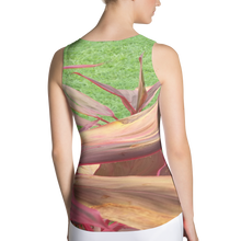 Load image into Gallery viewer, Women&#39;s All Over Print Tank Top - Embrace The Green ~ Jamaican plant life      Item# WAPTTetg
