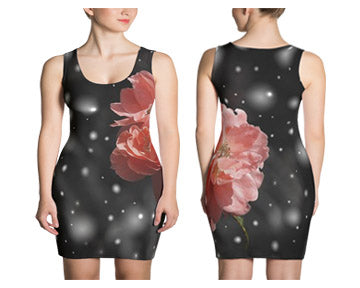 Women's All Over Print Dress - Roses      Item# WAPDroses