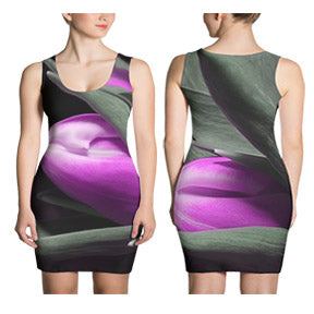 Women's All Over Print Dress - Purple Wrap      Item# WAPDpw