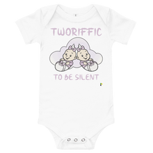 Load image into Gallery viewer, Baby&#39;s Short Sleeve Bodysuit - Tworiffic To Be Silent            Item # BSSBtts
