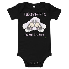 Load image into Gallery viewer, Baby&#39;s Short Sleeve Bodysuit - Tworiffic To Be Silent            Item # BSSBtts
