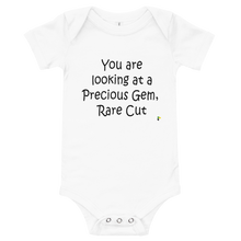 Cargar imagen en el visor de la galería, Baby&#39;s Short Sleeve Bodysuit - You Are looking At A Precious Gem, Rare Cut    Item # BSSByal
