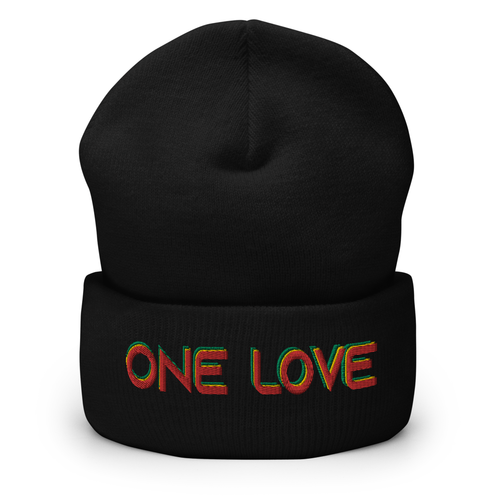 Cuffed Beanie Hat - One Love  Item # CBHol
