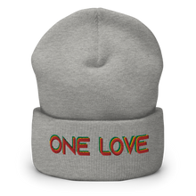 Cargar imagen en el visor de la galería, Cuffed Beanie Hat - One Love  Item # CBHol
