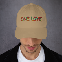 Carregar imagem no visualizador da galeria, Embroidered Baseball Cap -  One Love   Item#  CLPol
