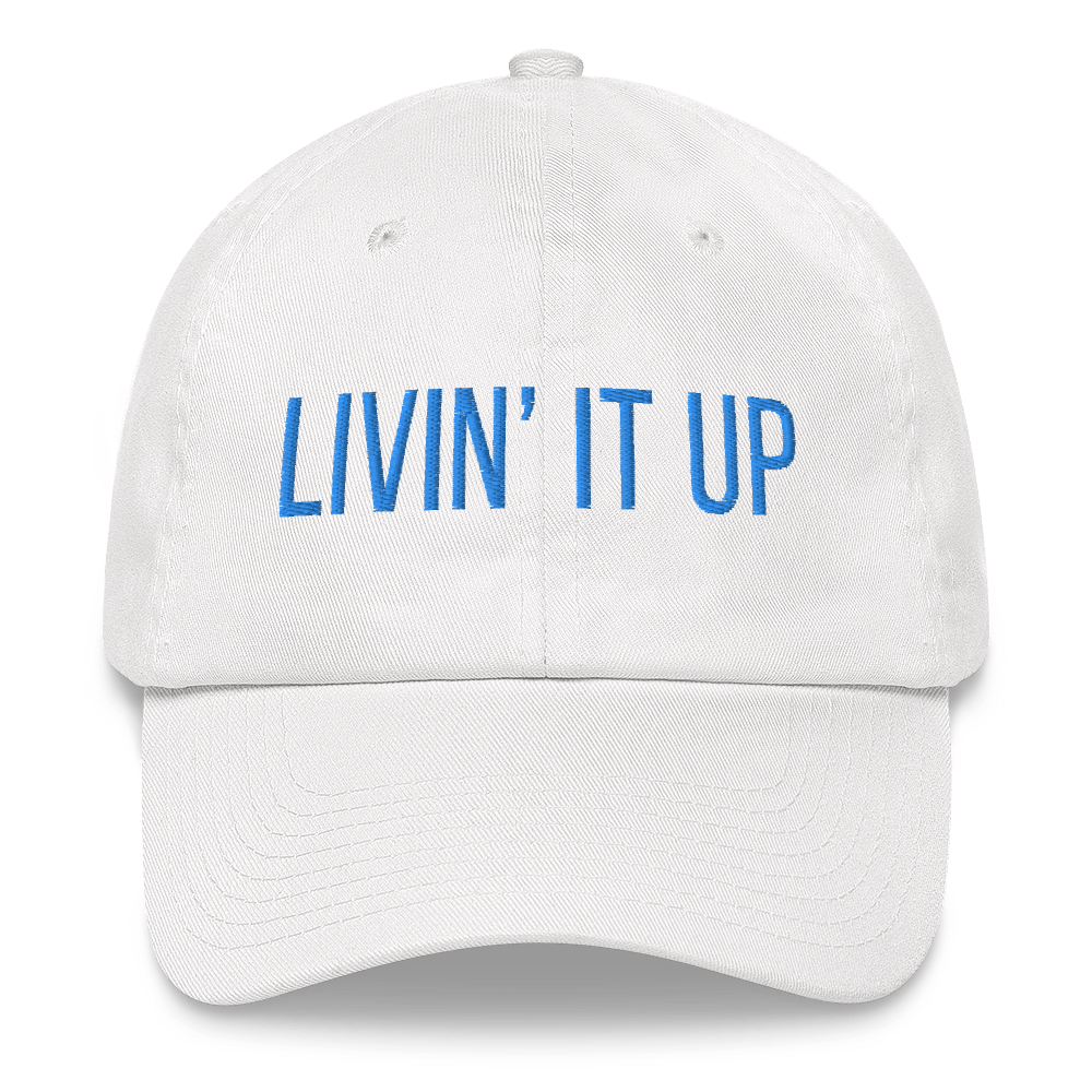 Embroidered Baseball Cap -  Livin' It    Item# CLPlivin