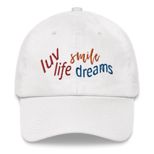 画像をギャラリービューアに読み込む, Embroidered Baseball Cap - luv life smile    Item# CLPlls
