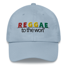 Cargar imagen en el visor de la galería, Embroidered Baseball Cap -  Reggae To The Worl&#39;   Item# CLPrw
