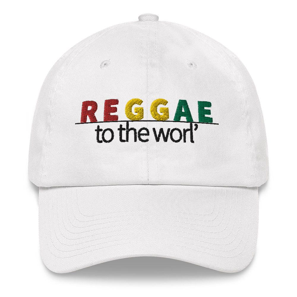 Embroidered Baseball Cap -  Reggae To The Worl'   Item# CLPrw