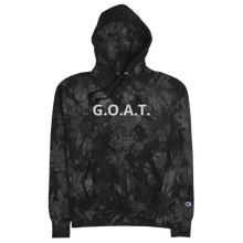 Load image into Gallery viewer, Unisex Champion Tie-Dye Hoodie - G.O.A.T.        Item #UCTDHgoat
