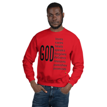 Carregar imagem no visualizador da galeria, Adult Unisex Sweatshirts and Hoodies - GOD   Item#  AUHgod  /AUSWgod
