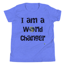 Carregar imagem no visualizador da galeria, Youth Short Sleeve Shirt - I Am A World Changer     Item # YSSSiwc
