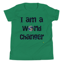 Carregar imagem no visualizador da galeria, Youth Short Sleeve Shirt - I Am A World Changer     Item # YSSSiwc
