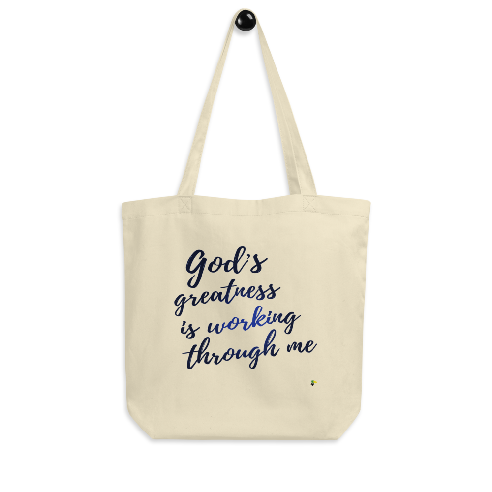 Tote Bag - God's Greatness Is Working Through Me             Item#  TBgg