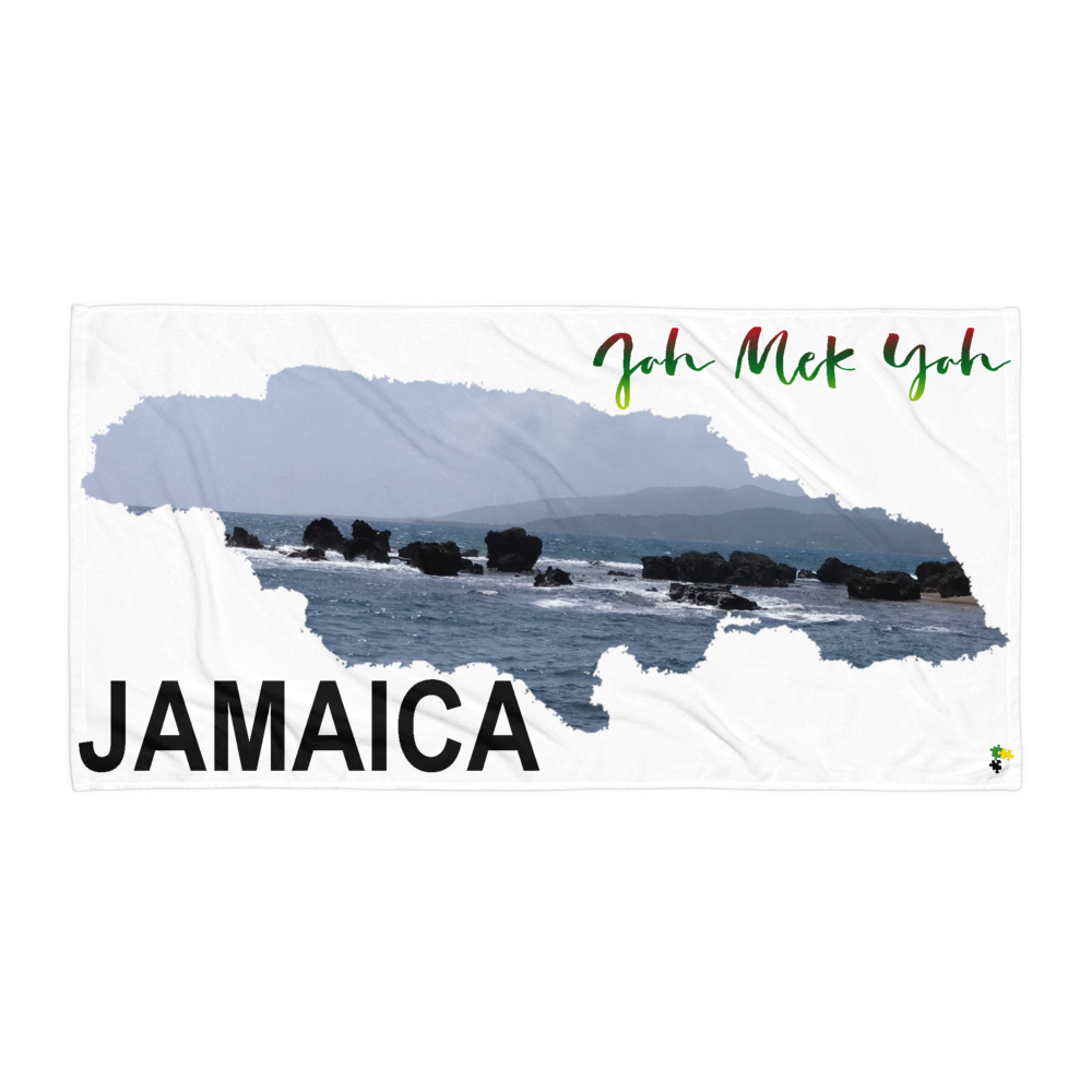 Towel - JAMAICA ~ Jah Mek Yah     ITEM# BTjah