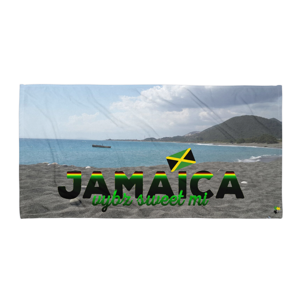Towel - Jamaica Vybz sweet Mi      ITEM# BTjav