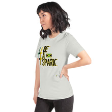 Carregar imagem no visualizador da galeria, Adult Unisex T-Shirt - Be A Spark         Item # AUSSbas
