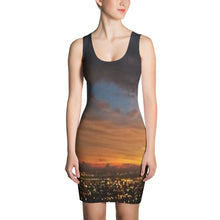 Load image into Gallery viewer, Women&#39;s All Over Print Dress - Orange Skies, Jamaica      Item# WAPDos
